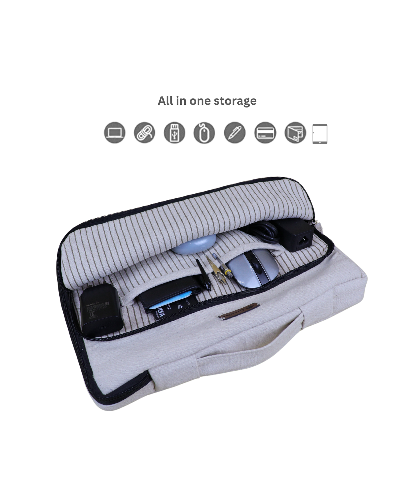 Functional laptop sleeve 14 inch, Laptop sleeve with pockets 14 inch, 14-inch laptop sleeve, Laptop sleeve with handle, Unisex laptop sleeve 14 inch, Slim laptop bag, Portable laptop sleeve, Handmade Laptop Sleeve for 14-inch, Sustainable Laptop Sleeve