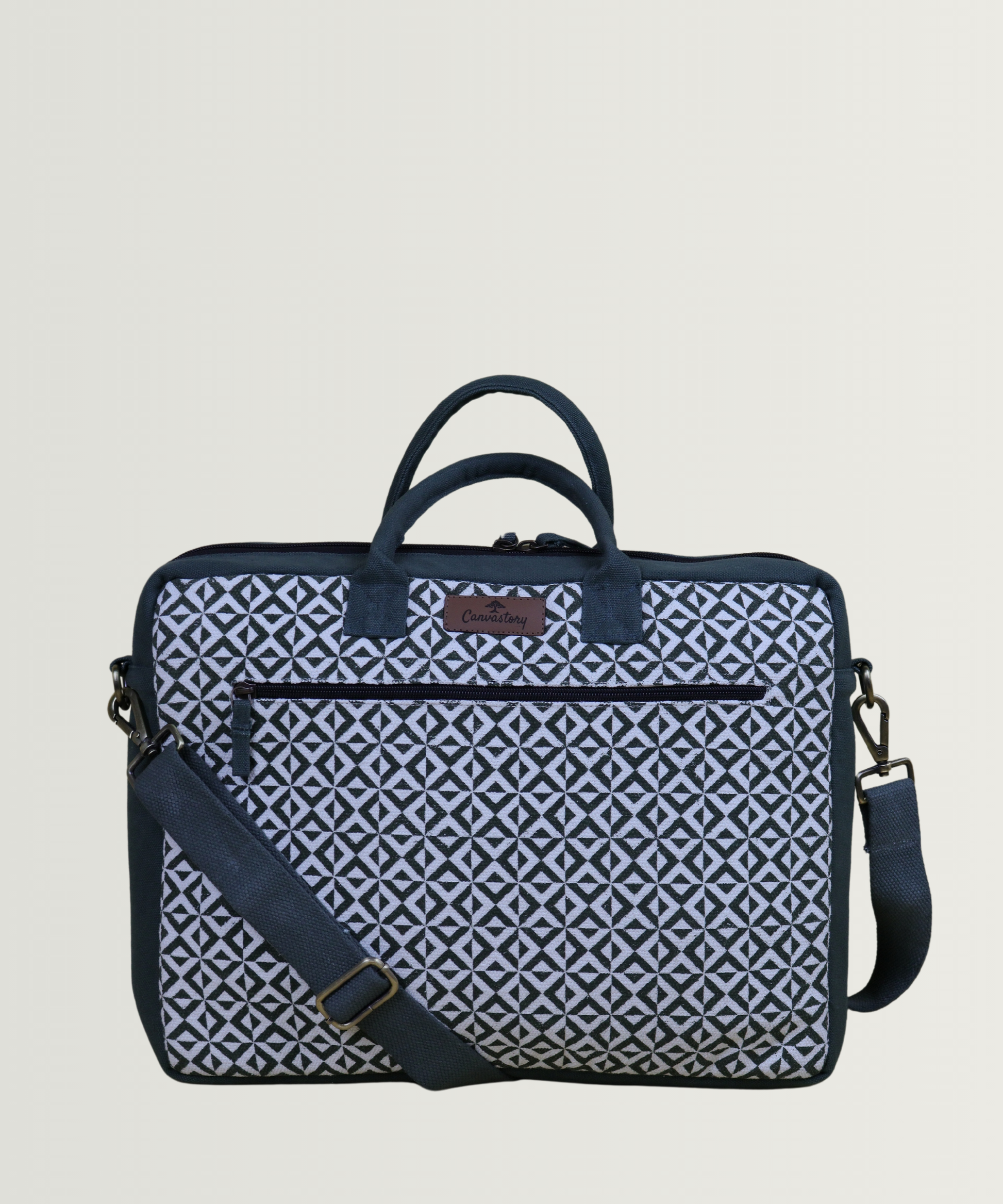 Sustainable-Cotton-Laptop-Bags, Commute-Laptop-Bags, Durable laptop bag with compartments & Adjustable strap, multi-pocket laptop shoulder bag, modern laptop backpack for men/women