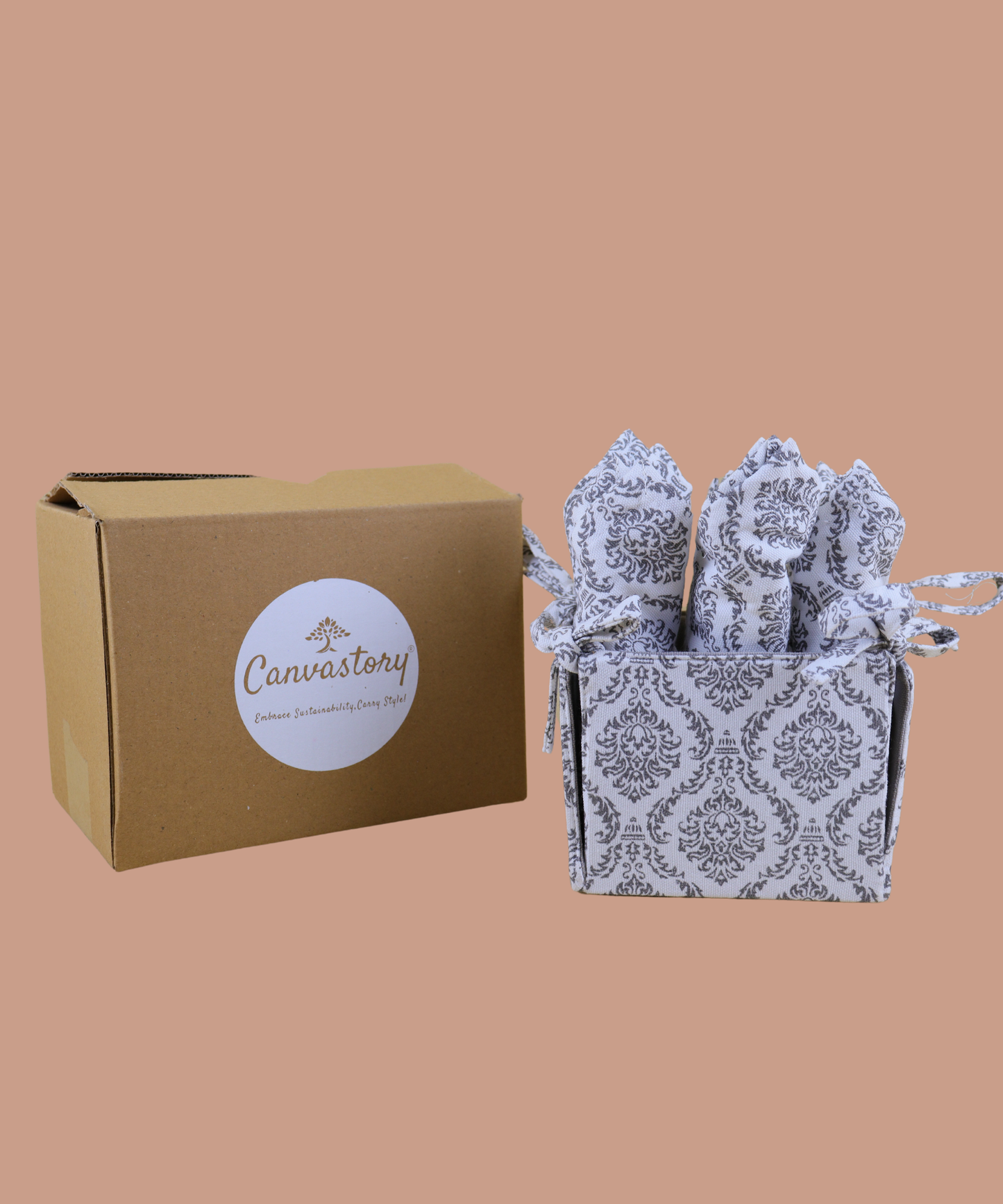 Cotton napkin baskets, Napkin holders, Table décor, Dining table essentials, Napkin baskets, Sustainable homeware, Kitchen organizer, Eco-friendly storage