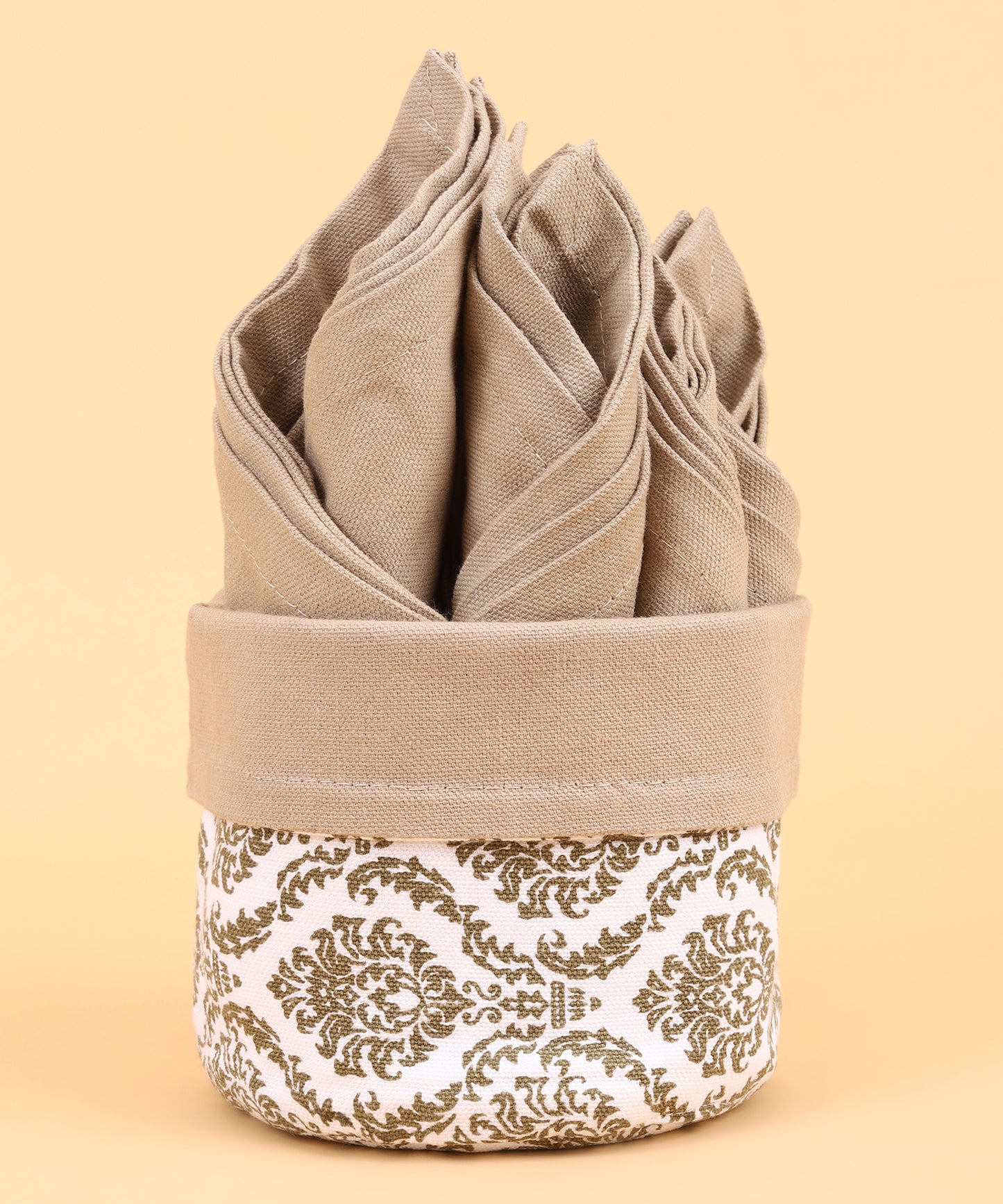 Cotton napkin baskets, Napkin holders, Table décor, Dining table essentials, Napkin baskets, Sustainable homeware, Kitchen organizer, Eco-friendly storage