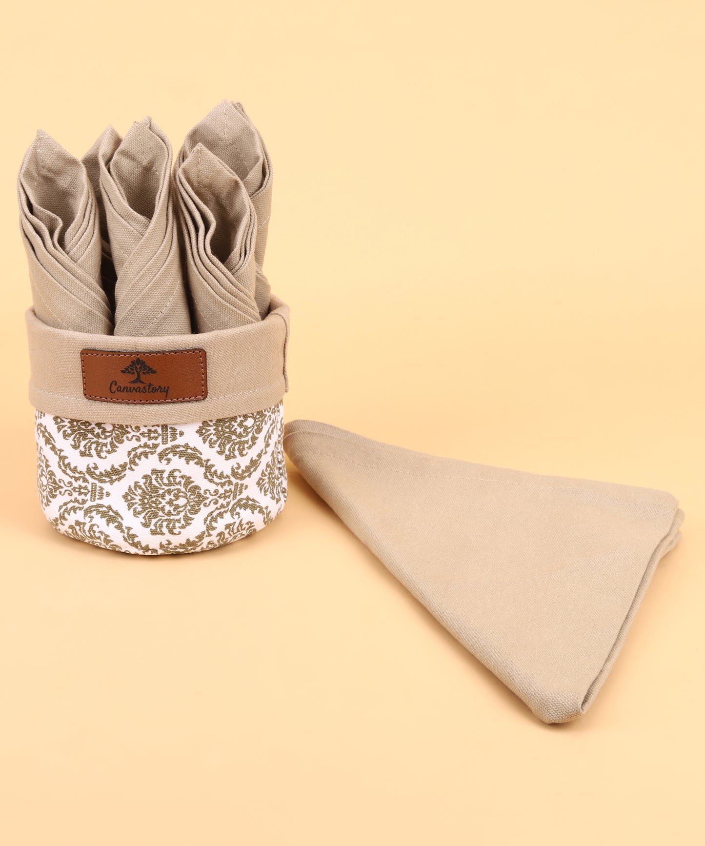 Cotton napkin baskets, Napkin holders, Table décor, Dining table essentials, Napkin baskets, Sustainable homeware, Kitchen organizer, Eco-friendly storage