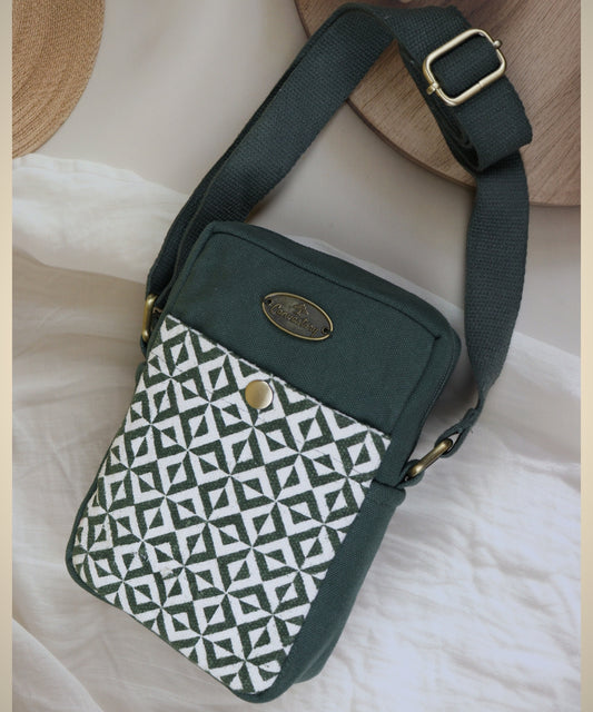 Canvastory Crossbody Mobile Phone Sling Bag for Women & Men| Utility Small Sling Bag for Women & girls| Phone Bag with Adjustable Strap | Mobile Pouch, Sling Bag for Women | Phone carrying sling