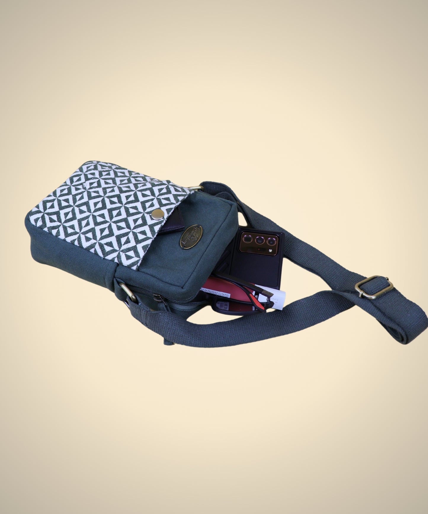 Canvastory Crossbody Mobile Phone Sling Bag for Women & Men| Utility Small Sling Bag for Women & girls| Phone Bag with Adjustable Strap | Mobile Pouch, Sling Bag for Women | Phone carrying sling