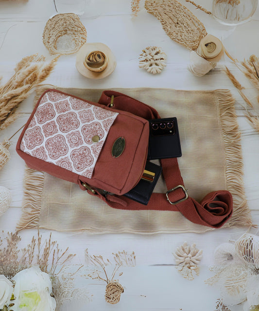 Canvastory Crossbody Mobile Phone Sling Bag for Women & Men| Utility Small Sling Bag for Women & girls| Phone Bag with Adjustable Strap | Mobile Pouch, Sling Bag for Women | Phone carrying sling