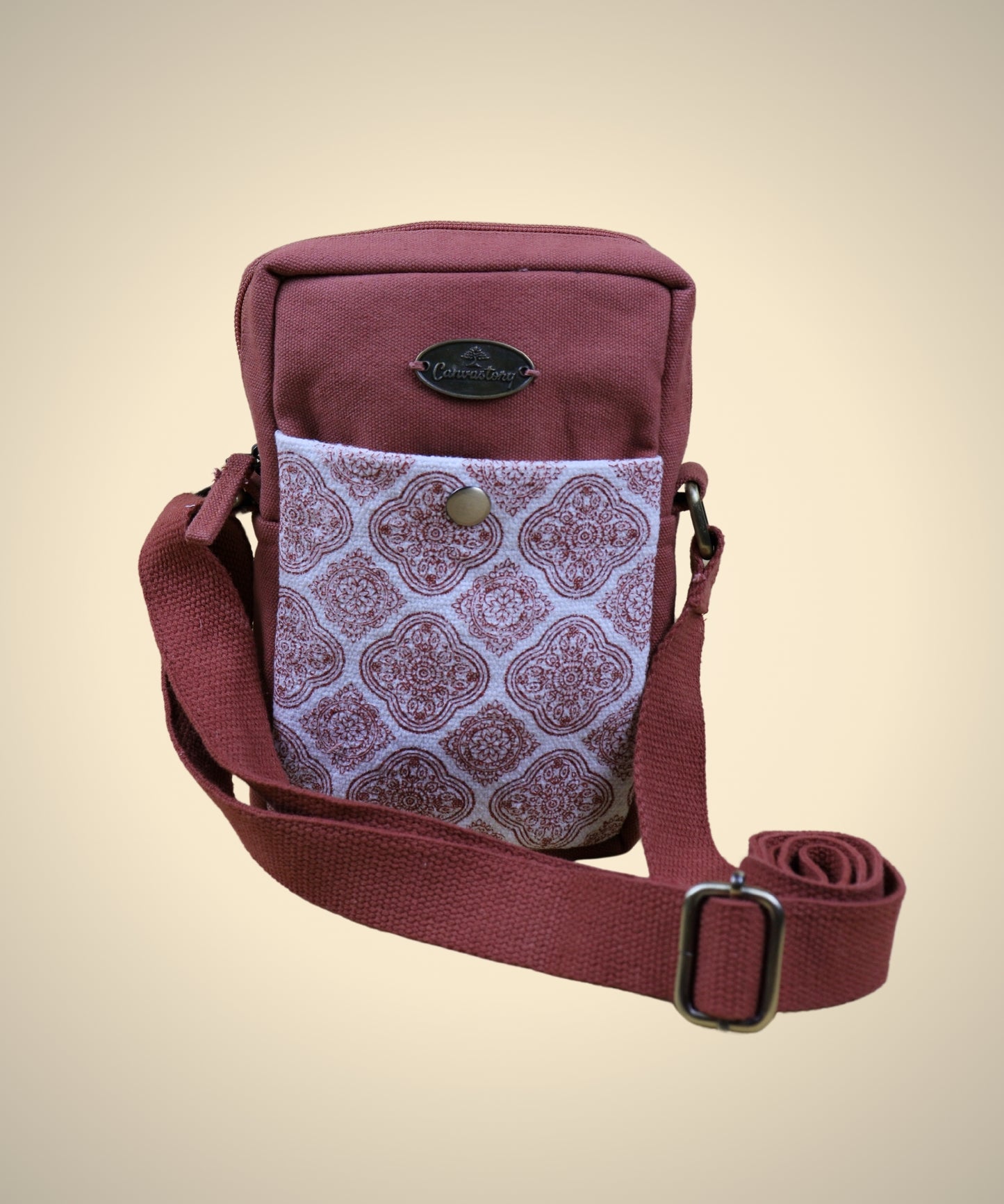 Canvastory Crossbody Mobile Phone Sling Bag for Women & Men| Utility Small Sling Bag for Women & girls| Phone Bag with Adjustable Strap | Mobile Pouch, Sling Bag for Women | Phone carrying sling