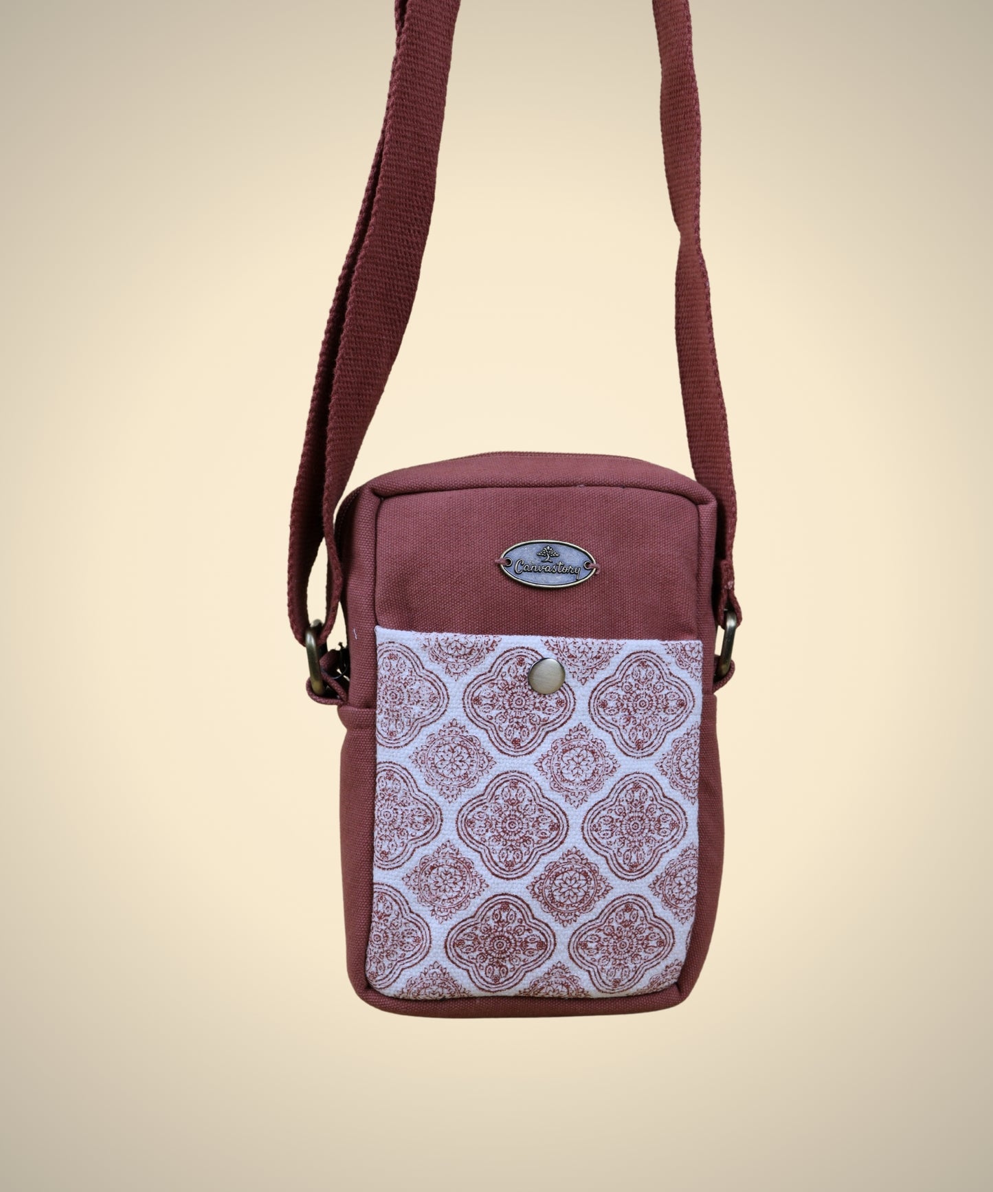 Canvastory Crossbody Mobile Phone Sling Bag for Women & Men| Utility Small Sling Bag for Women & girls| Phone Bag with Adjustable Strap | Mobile Pouch, Sling Bag for Women | Phone carrying sling