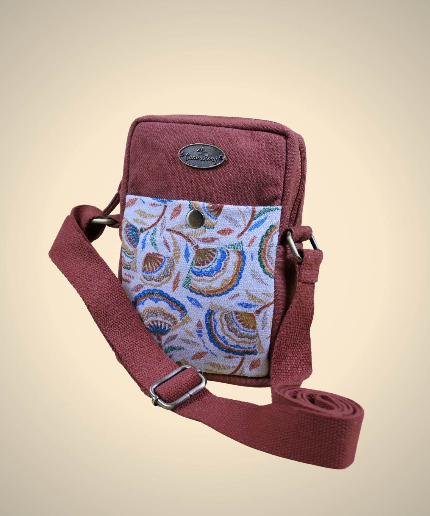 Canvastory Crossbody Mobile Phone Sling Bag for Women & Men| Utility Small Sling Bag for Women & girls| Phone Bag with Adjustable Strap | Mobile Pouch, Sling Bag for Women | Phone carrying sling