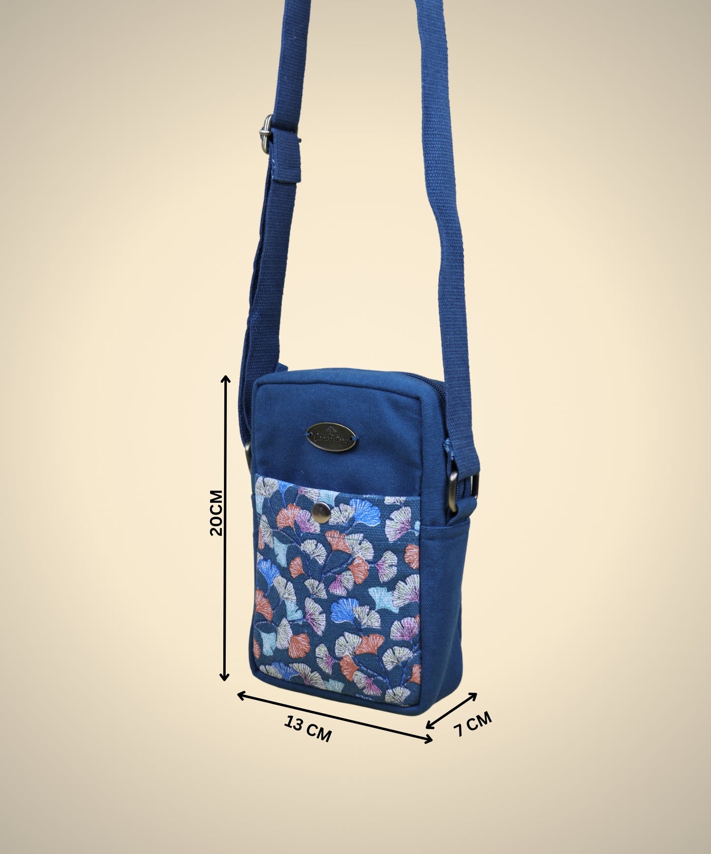 Canvastory Crossbody Mobile Phone Sling Bag for Women & Men| Utility Small Sling Bag for Women & girls| Phone Bag with Adjustable Strap | Mobile Pouch, Sling Bag for Women | Phone carrying sling