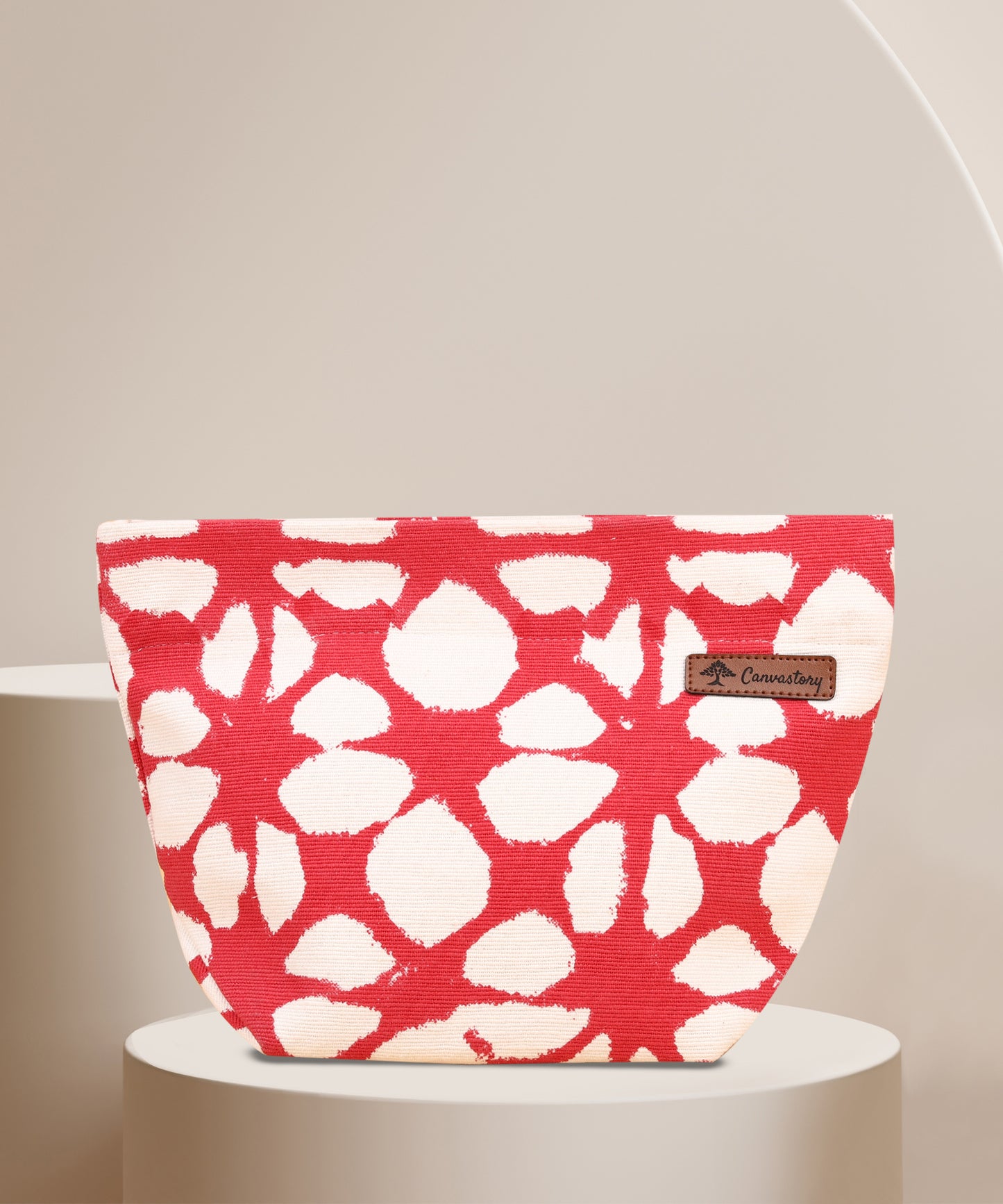 cosmetic travel pouch, Canvas cosmetic pouch, Boat-shaped pouches, Zippered cosmetic pouch, Eco-friendly cosmetic bag, Multi-use makeup bag