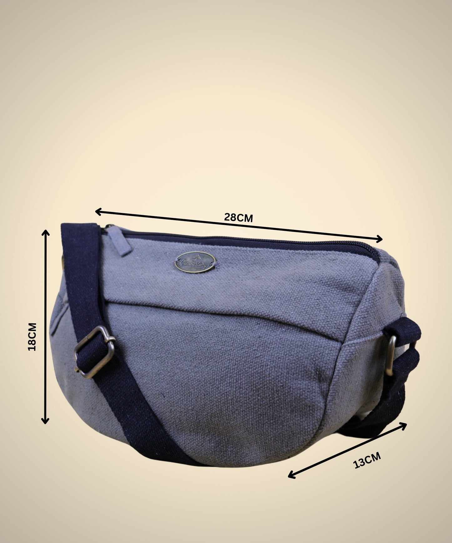 Crossbody Bag, Sling Bags for Men Women with Half Moon Shape, Side Bags for Women Stylish with Adjustable Cotton Strap, Crossbody sling bag for travel, Lightweight unisex sling bag