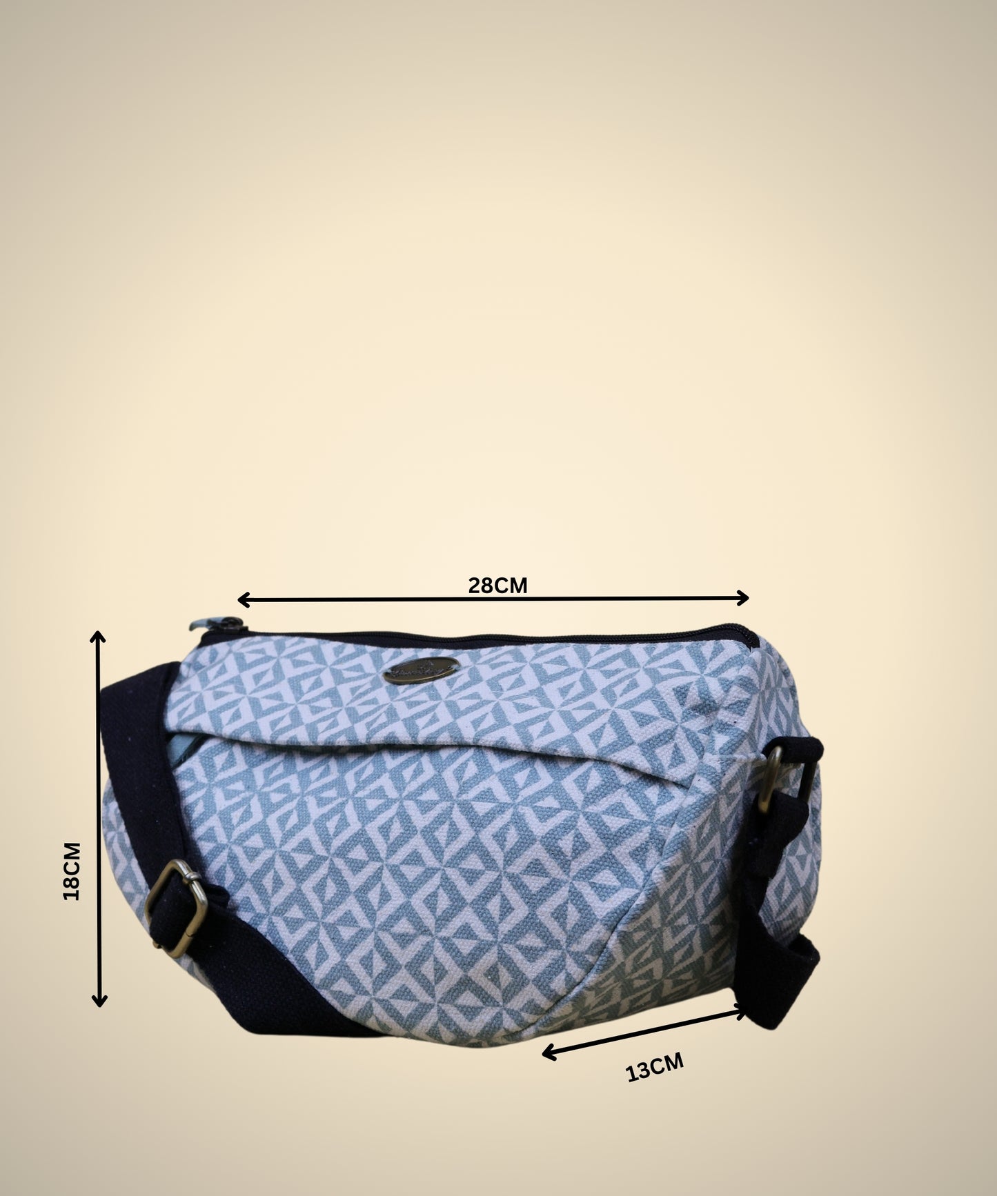 Crossbody Bag, Sling Bags for Men Women with Half Moon Shape, Side Bags for Women Stylish with Adjustable Cotton Strap, Crossbody sling bag for travel, Lightweight unisex sling bag