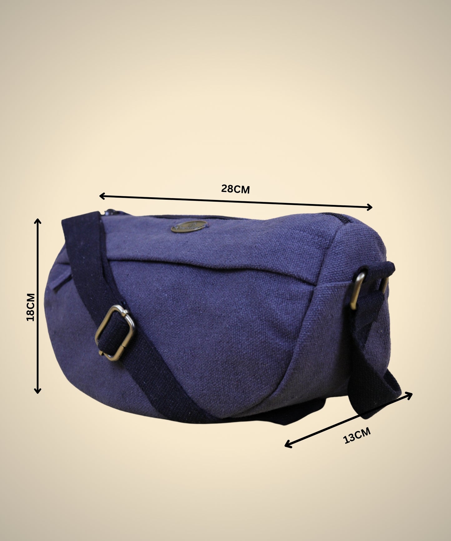 Crossbody Bag, Sling Bags for Men Women with Half Moon Shape, Side Bags for Women Stylish with Adjustable Cotton Strap, Crossbody sling bag for travel, Lightweight unisex sling bag